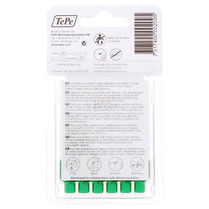 TePe Brossette Interdentaire Eco-Responsable 0,80mm 6 unités