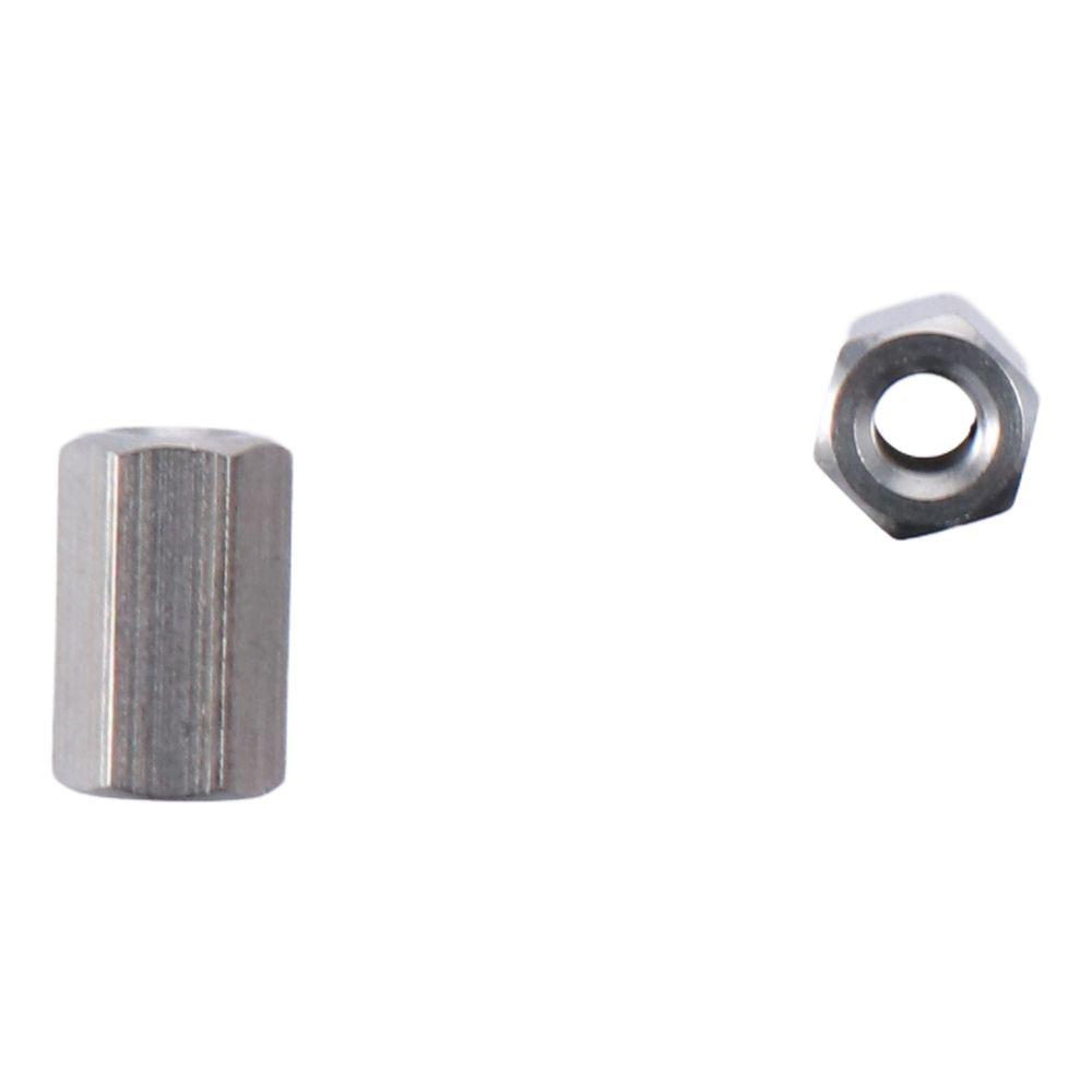 10 шт. серебряных шестигранных гаек из нержавеющей стали 304 метрического размера, простые в установке шестигранные соединительные гайки