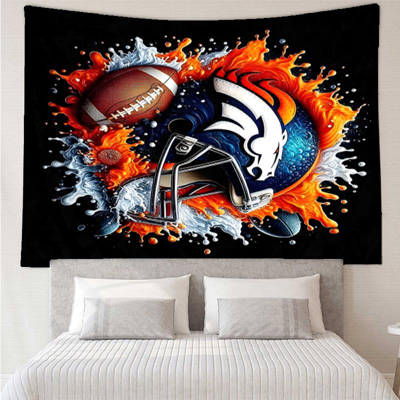 Denver Broncos Tapestry Hanging for Bedroom,Livingroom, Playroom,Decor Art Room Wall Tapestry Holiday and Birthday Gifts