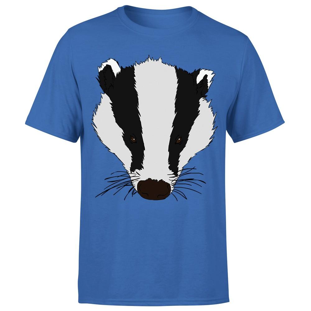 Badger Animal Face Ani Mates Unisexs Funny Novelty TShirt OrP1A2