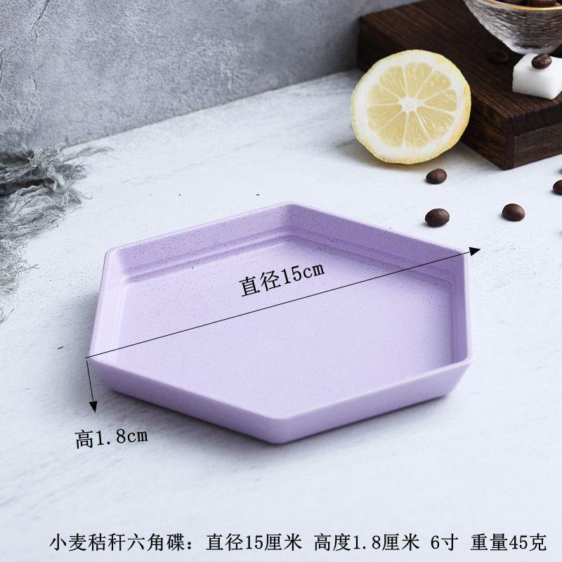 1 шт шестиугольная тарелка для закусок уксусная тарелка бытовая пищевая пластиковая вертел кость вечеринка ужин посуда походная посуда