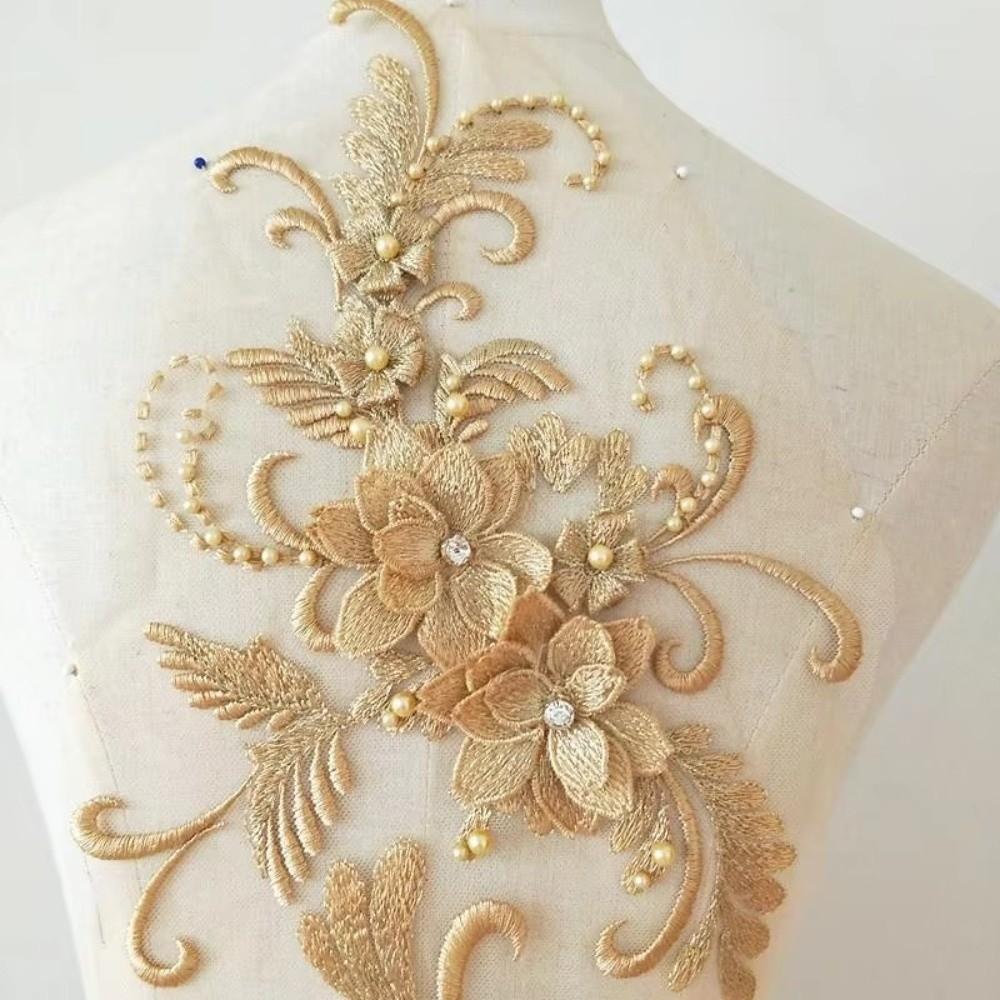 DIY Craft Flower Patch 3D Decoration Patch New Lace Applique Stage Dress