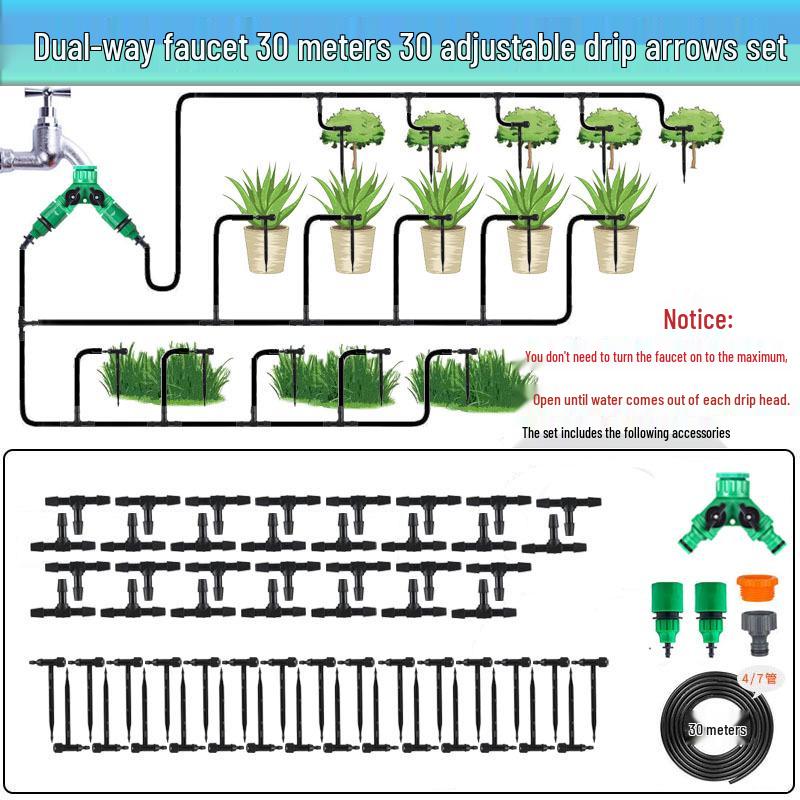 Automatic Drip Irrigation Kit for Potted Plants and Garden Flowers