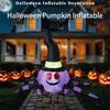 Надувная модель тыквы на Хэллоуин 2,3 м, Паук в шляпе ведьмы, Надувная модель для украшения на Хэллоуин