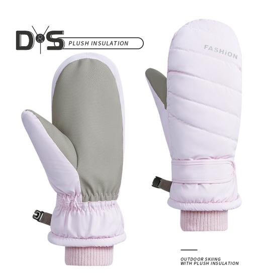 Зимние лыжные перчатки для мужчин и женщин, молодежные нескользящие термоперчатки, ветрозащитные зимние перчатки для согревания рук, для катания на лыжах и велоспорта