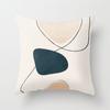 Modern Minimalist Abstract Pillow Cover Minimalist Geometric Peachskin Velvet Cushion