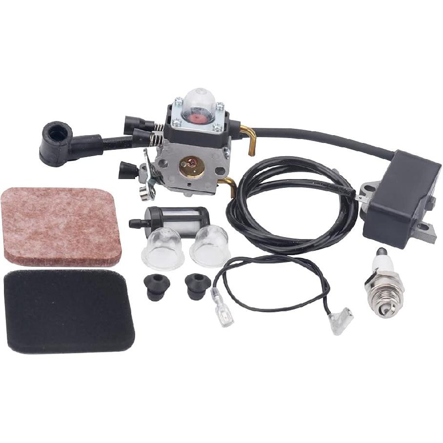 Carburetor Ignition Coil Air Filter Kit for STIHL FS75 FS80 FS85 FC85 HT70 HS75 HL75 HT75 HS80 String Trimmer Brush Cutter