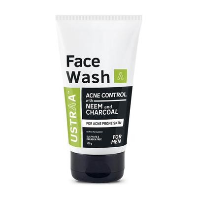 Мужской гель для проблемной кожи с Нимом и Активированным углем (200 мл), Face Wash Acne Control,