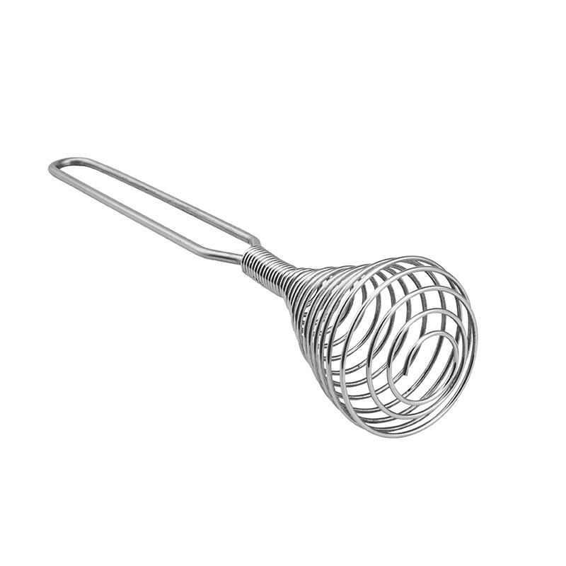 Stainless Steel Spring Coil Whisk Wire Cream Egg Beater Gravy Cream Hand Mixer Kitchen Tool For Mixing Blending Stirring