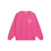 Li-Ning Daily Progress Solid Color Rabbit Print Crew Neck Long Sleeve Sweatshirt Unisex Tops Vivid-Pink AWDT237-5