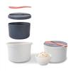 Пароварка для микроволновой печи для приготовления риса, пасты, овощей и бульона с ситом