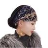 Lace Muslim Cap Flowers Turban Fashion Prayer Hat Women