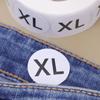 500 шт./рулон Самоклеящиеся стикеры с размером одежды XS/S/M/L/XL/2XL/3XL Круглые стикеры-размерники Бирка для одежды Универсальный размер