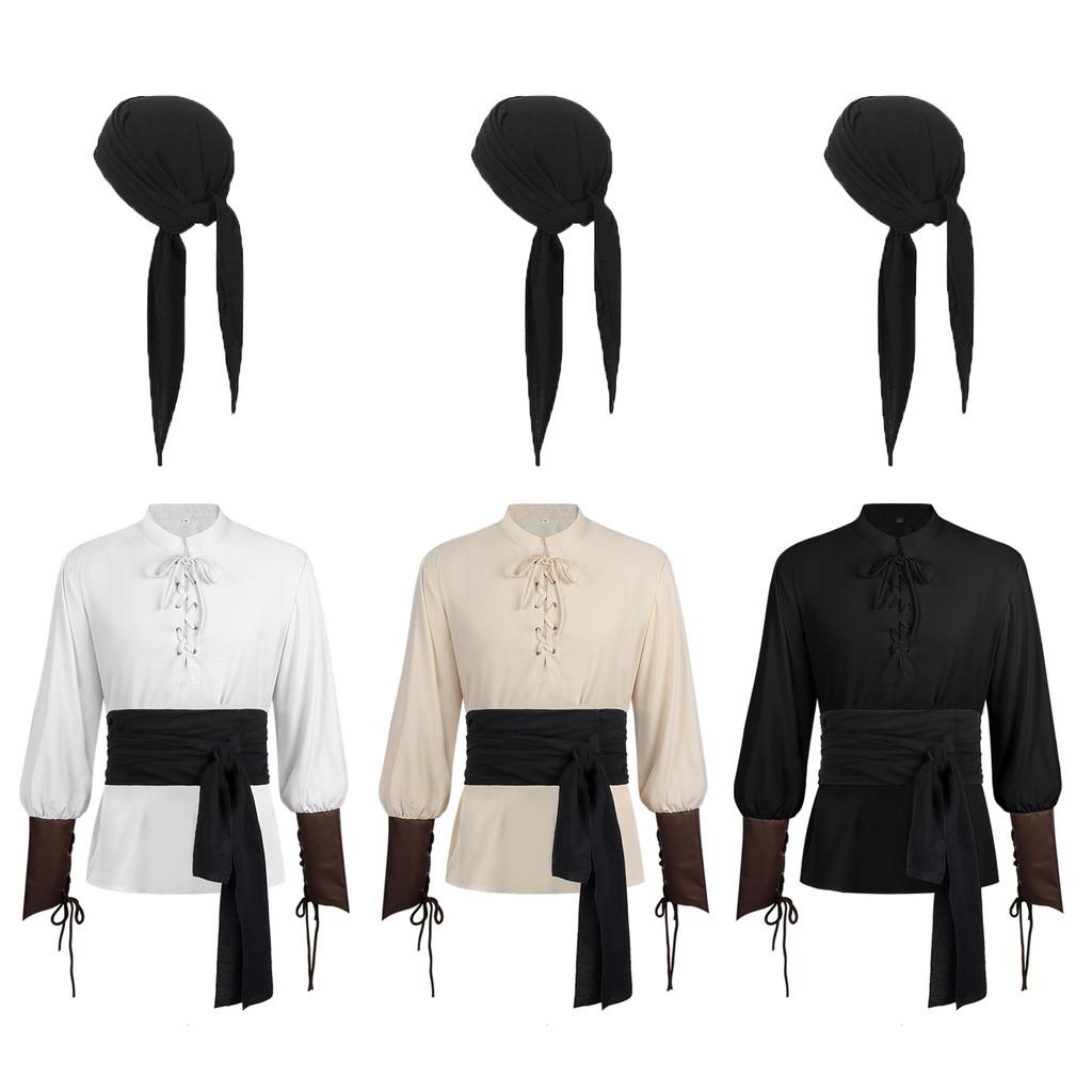 Средневековый стимпанк пиратский топ-жилет для мужчин из полиэстеровой ткани для косплея и на каждый день