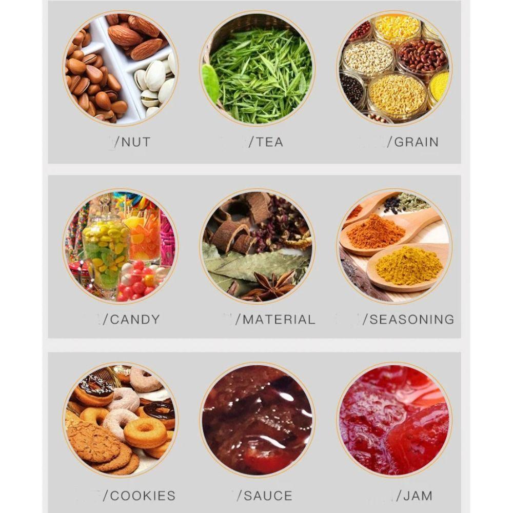 Clear Empty Packing Bottle Circular Storage Bucket Plastic Food Jar