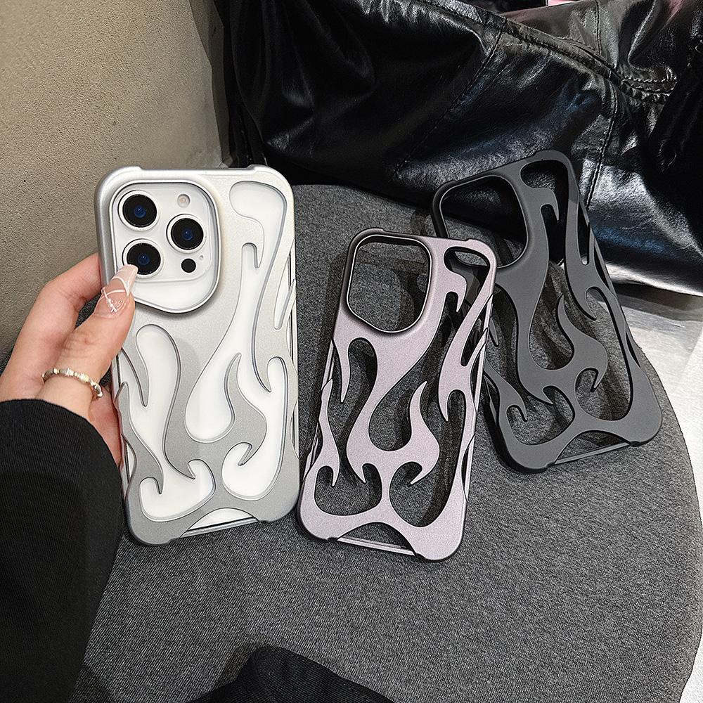 Чехлы для телефонов iPhone 11 13 16 ProMax iPhone 14 15 ProMax 12 13 ProMax 13 Pro 14 Pro Samsung A55 A54 S25 S24 S23 S22 Ultra Flame Shell Cool Advanced