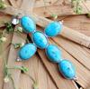Larimar Gemstone 925 Sterling Silver Plated Gifted Cross Shape Pendant Jewelry NST-J2H15589