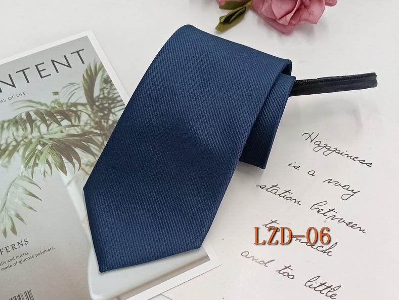 Мужской галстук на молнии с легкой затяжкой, без узла, полосатый, черный, 8 см