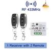Беспроводной пульт дистанционного управления выключатель света RF433MHz 10A Реле Приемник С ON/OFF Передатчик Настенная панель Выключатель Для светодиодного освещения