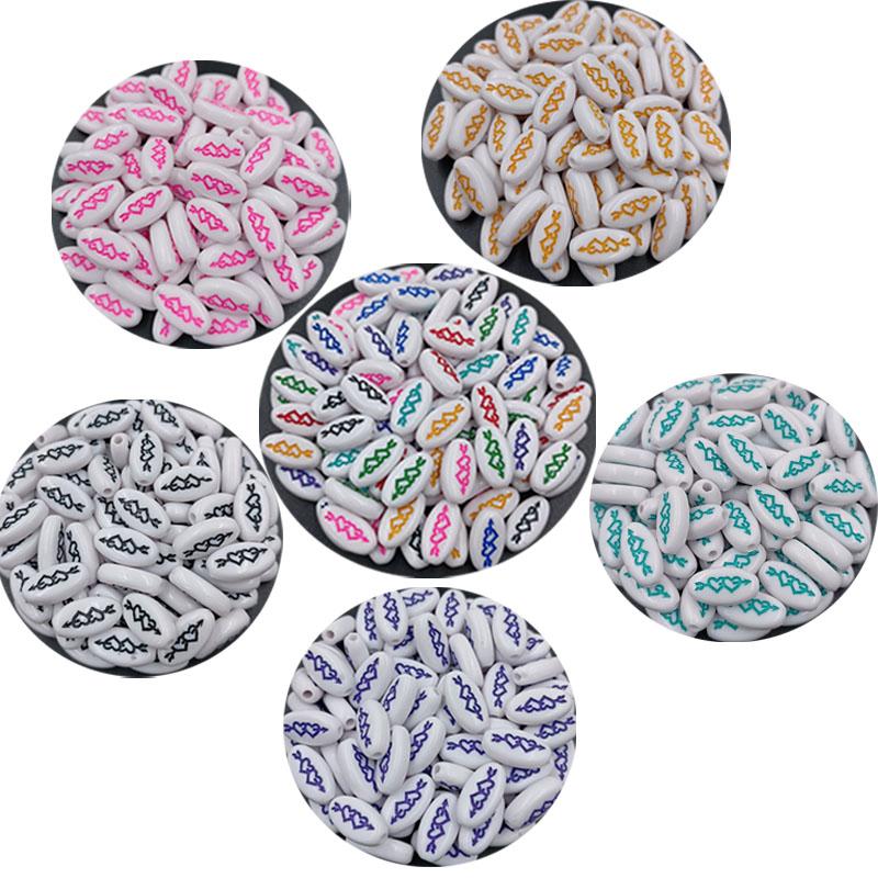 10 шт. эллиптические плоские бусины-разделители с алфавитом «сделай сам» для изготовления ювелирных изделий, ожерелья, браслета