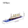 Simulation of Titanic High Difficulty Building Block Micro Particle Toy Puzzle Assembly Cruise Ship Model Children's Gift
