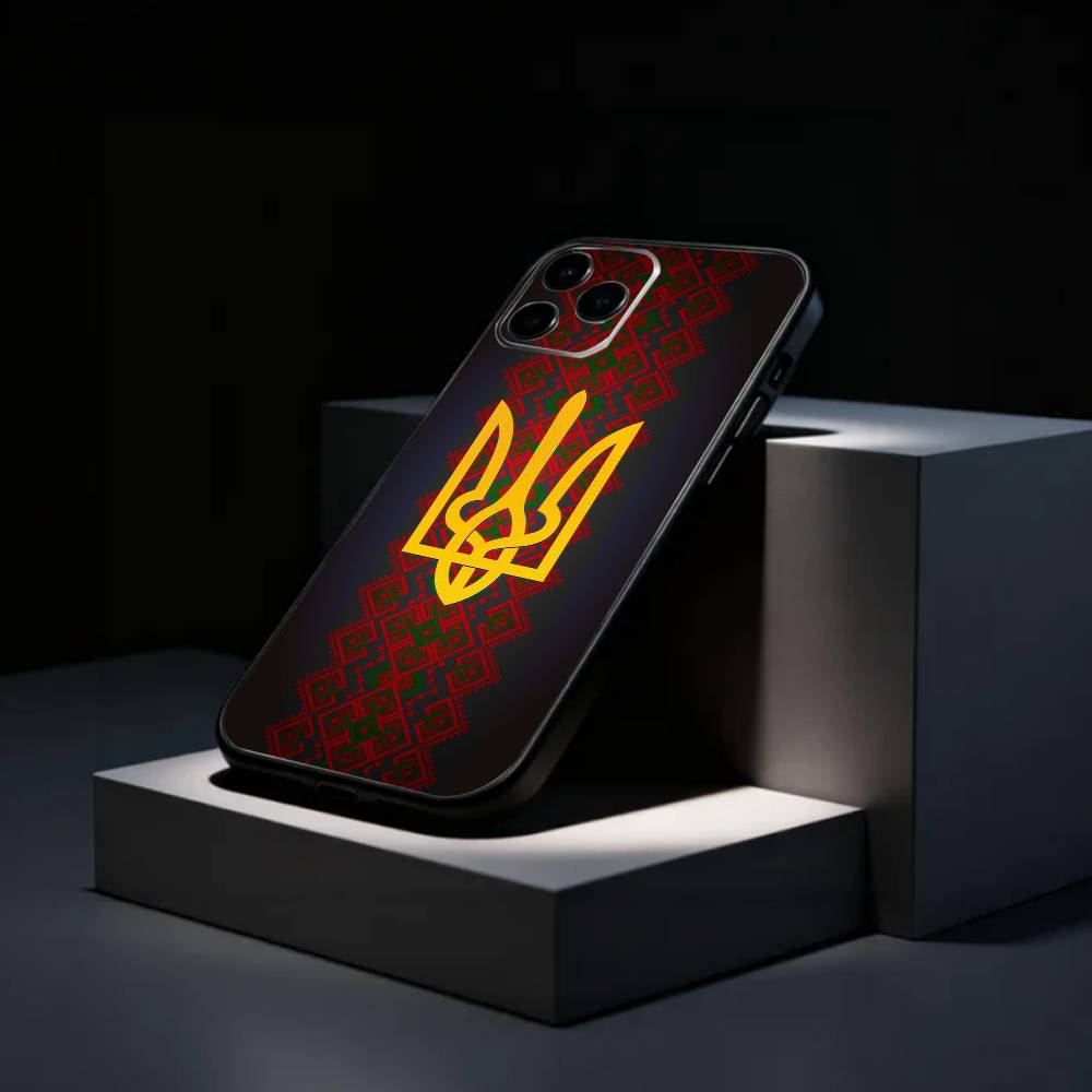 Украина Узор Орнамент Чехол для Телефона Силиконовый Мягкий Для IPhone 17 16 15 14 13 12 11 X XR Plus Pro Max Plus