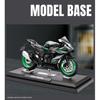 1/12 Kawasaki Ninja ZX-10R Heavy Locomoti Alloy Motorcycle Model Cross-country Racing Motorcycle Model Sound Light Kids Toy Gift