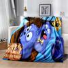 3D Grizzy and The Lemmings Cartoon Blanket,Soft Throw Blanket for Home Bedroom Bed Sofa Picnic Travel Office Cover Blanket Kids