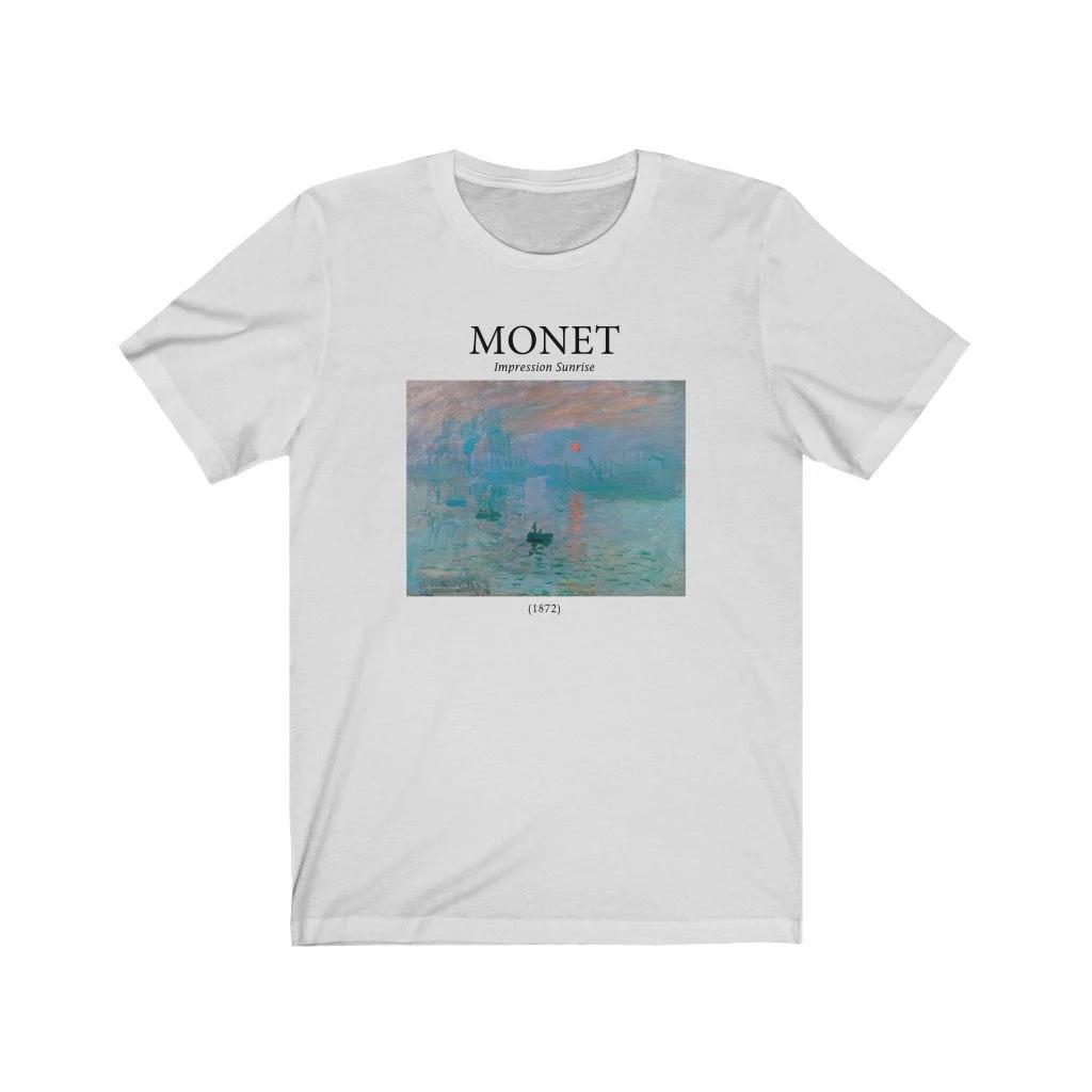 Monet Impression Sunrise Shirt - Aesthetic Shirt, Art Shirt ,artsy Shirt,claude Monet Shirt, Monet T Shirt Men Fashion New Tee