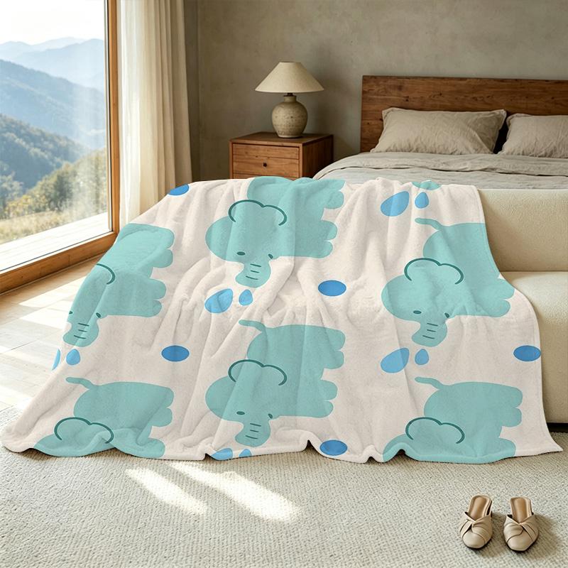 Lightweight Flannel Blanket Soft Cozy Throw for Home, Couch Napping, Christmas & Halloween Decor