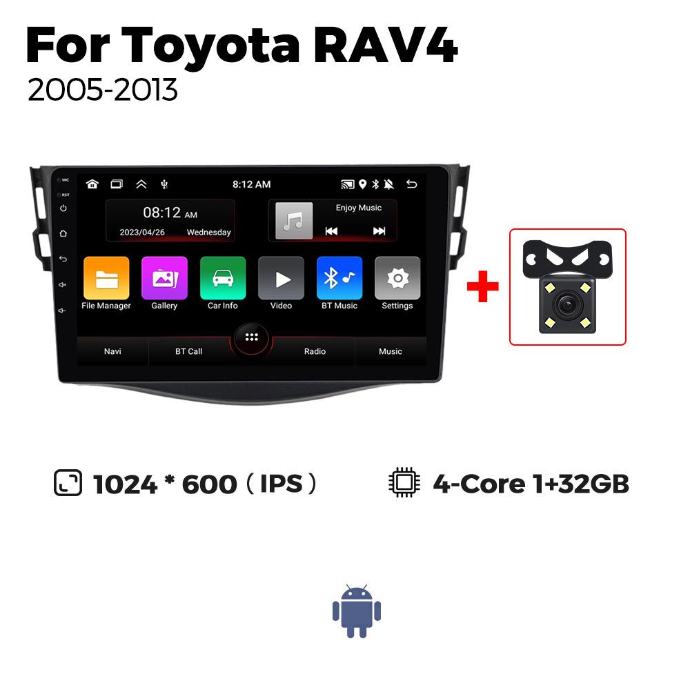 Navifly 2din Android автомобильный радиоприемник мультимедиа видеоплеер GPS навигация для Toyota RAV4 Rav 4 2005-2013 Carplay стерео головное устройство