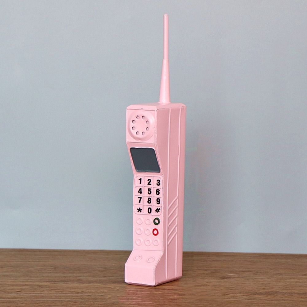 Simulation Vintage Telephone Model Old Fashioned Cellular Phone Retro Phone Prop Special Design Iron Material