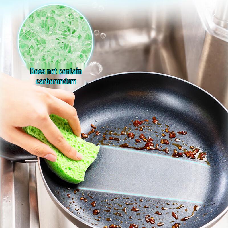 MIAOJIE Wood Pulp Sponge Scouring Pads