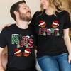 Funny Chest Nuts Couples Matching T-shirt Funny Christmas Matching Shirts Holiday Gift Cute Couple Sweater Family Tee