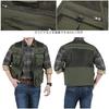 M's Life Outdoor Mesh Vest, Perfect for Fishing and Photography, Breathable, Quick-Drying, and Multifunctional Jacket (Army Green, Size 2XL)