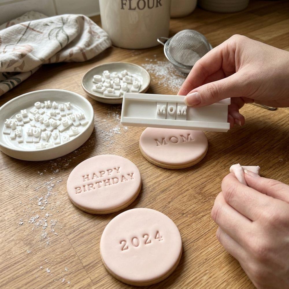 with 26 Letter Clay Letter Number Stamp Set with 10 Number Pottery DIY Stamp Kit Craft Class