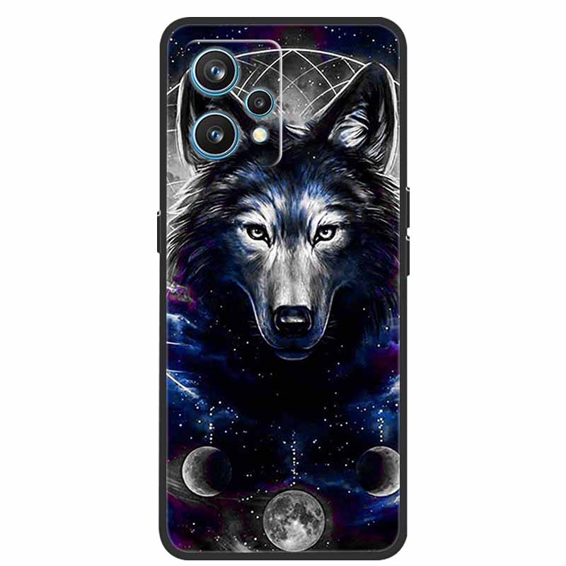 Чехол для Realme 9 RMX3521 Ударопрочный Мягкий силикон ТПУ Задняя крышка Для телефона Realme9 4G Чехлы Realme 9 6,4 дюйма Милый мультяшный чехол-сумка