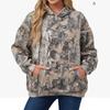 Women European American Autumn New Style Printed Sports Hooded Sweatshirt Casual Fashion Versatile With Pocket Top