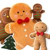 Cartoon Cute Christmas Tree Gingerbread Man Plush Toys Stuffed Appease Doll Biscuits Man  Pillow Home Decor Christmas Gift