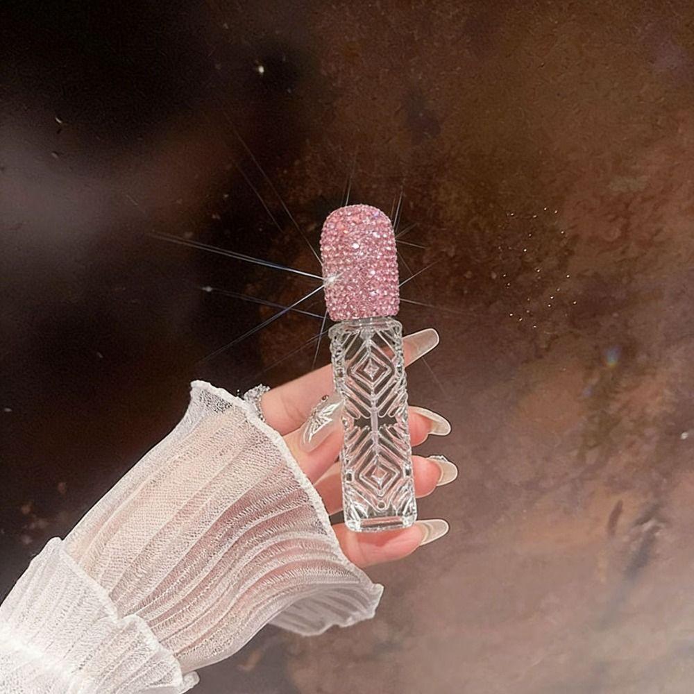 12ml Glass Perfume Atomizer Creative Rhinestone Oil Diffuser Bottle Handicraft