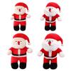 Singing Christmas Santa Doll with Music Holding Christmas Song Stuffed Toy Singing Santa Plush Doll for Holiday