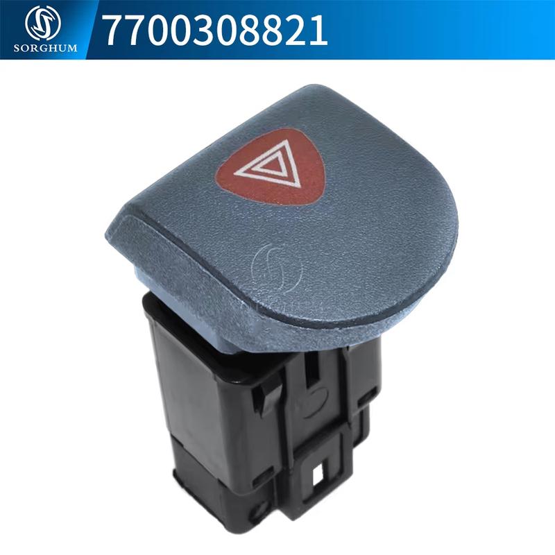 SORGHUM Hazard Warning Emergency Light Flasher Switch Button For Renault Kangoo I 1997 2015 2016 2017 2018 7700308821 Car Parts