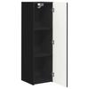 TV Wall Cabinet 2 pcs Black 30 x 31 x 100 cm Engineered Wood