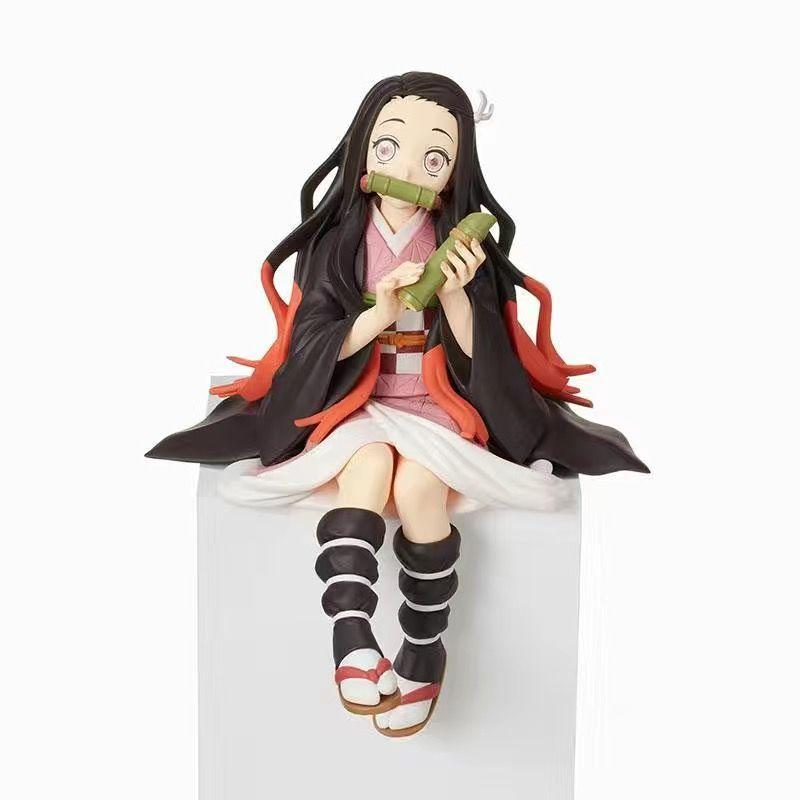 Kimetsu No Yaiba - Рисовый шарик Танджиро Незуко Зеницу Украшения Для Рабочего Стола Корпуса ПК И Автомобиля Аниме Фигурка Модель Кукла Игрушка Подарок