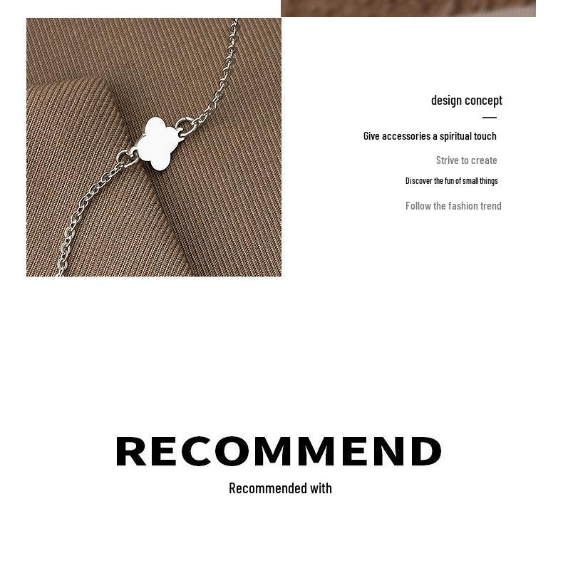Minimalist Titanium Steel Necklace with Hollow Circle, Flower, and Star Pendants for Women - Clavicle Chain Style (P958)