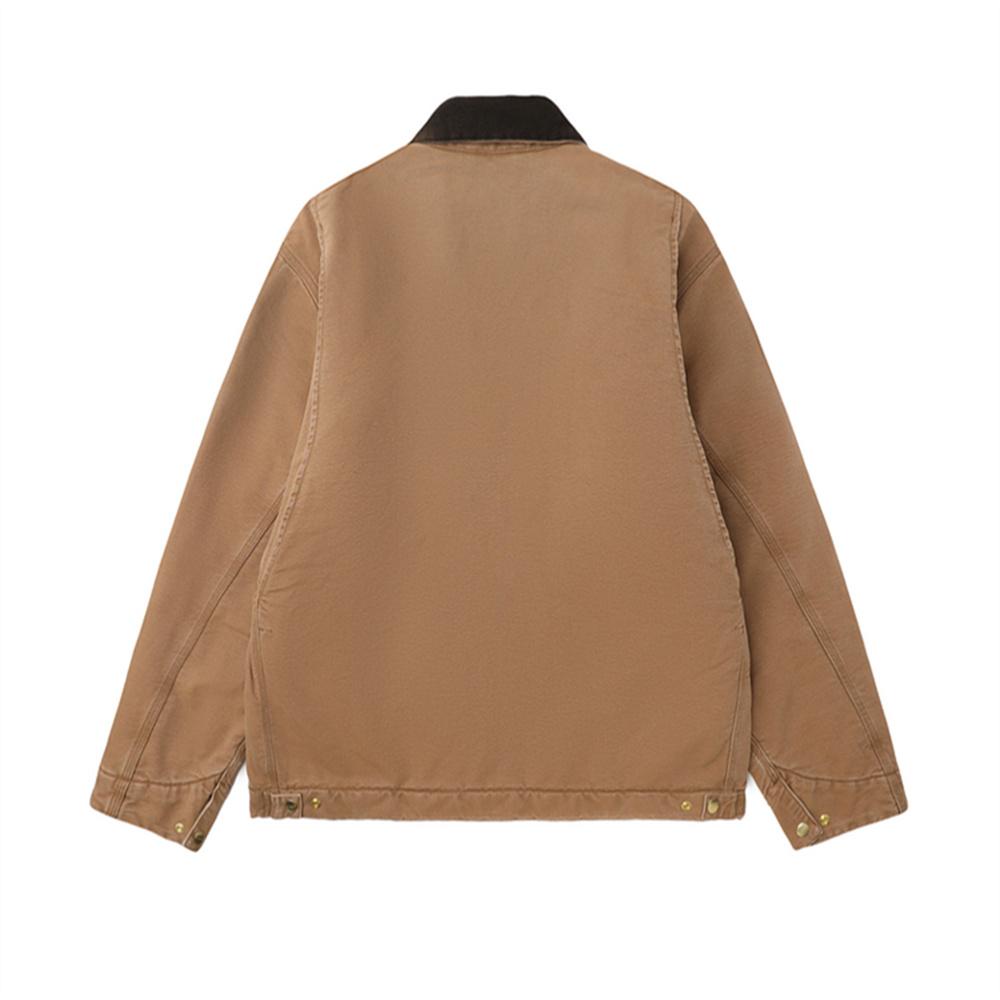 Carhartt WIP FW25 OG Куртка Детройт Классическая Свободный крой На молнии Удобная Простая Длинный рукав Мужские куртки I035614-00S-4O