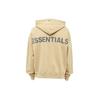 Fear of God Essentials Худи с капюшоном FW19 со светоотражающей надписью на спине и флисовой подкладкой, унисекс, цвет хаки, FOG-FW19-28