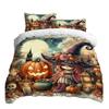 Хэллоуин Комплект постельного белья из трех предметов Пододеяльник Наволочка Матовая ткань Утолщенный