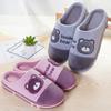 Winter Couple Cartoon Home Slippers Thickened Non-slip Slippers Warm Indoor Cotton Slippers(Order A Size Up)