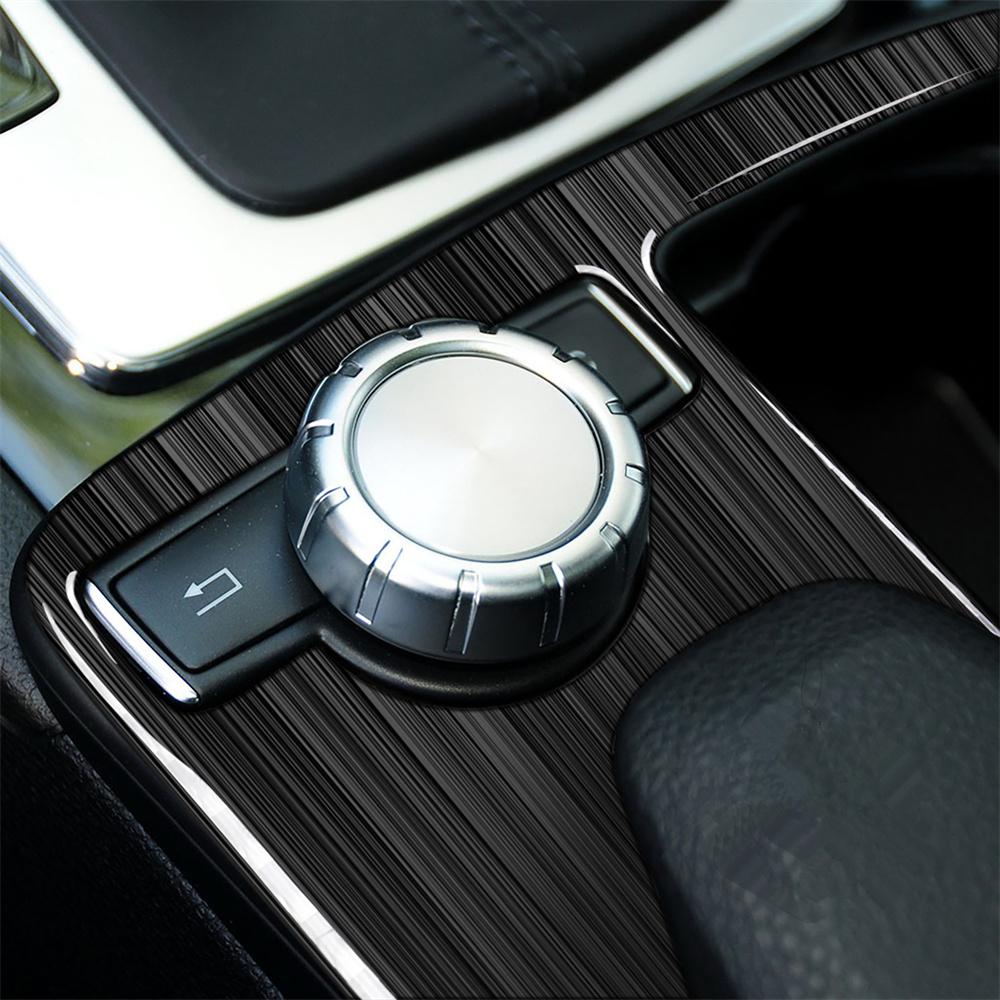 Накладка на панель подстаканника из углеродного волокна для Mercedes Benz C E Class LHD